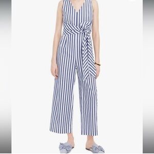 J. Crew Navy and White Striped Jumpsuit women plus size 20